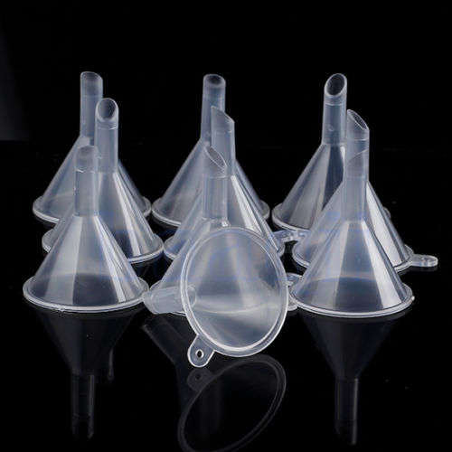 10pcs Small Plastic For Perfume Diffuser Bottle Mini Liquid Oil Funnels