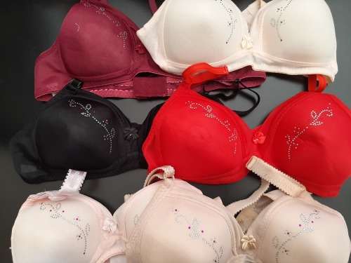 Diamond sequince Padded Bras. Size: 34 - 38, Cup B and C