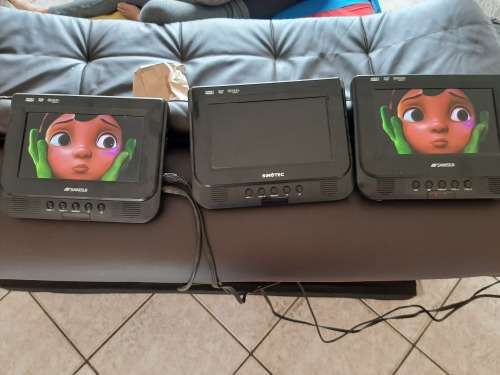 Sansui portable dvd player with dual screne