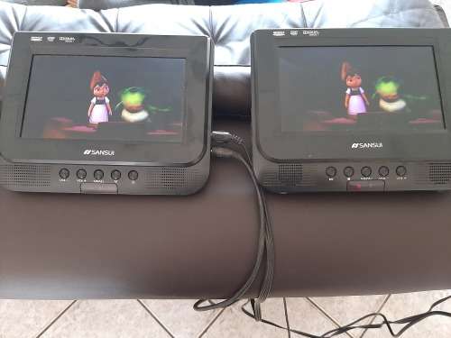 Sansui portable dvd player with dual screne
