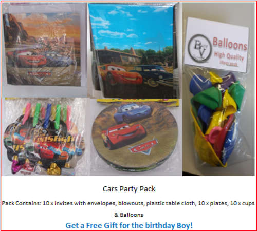 Cars Party Pack
