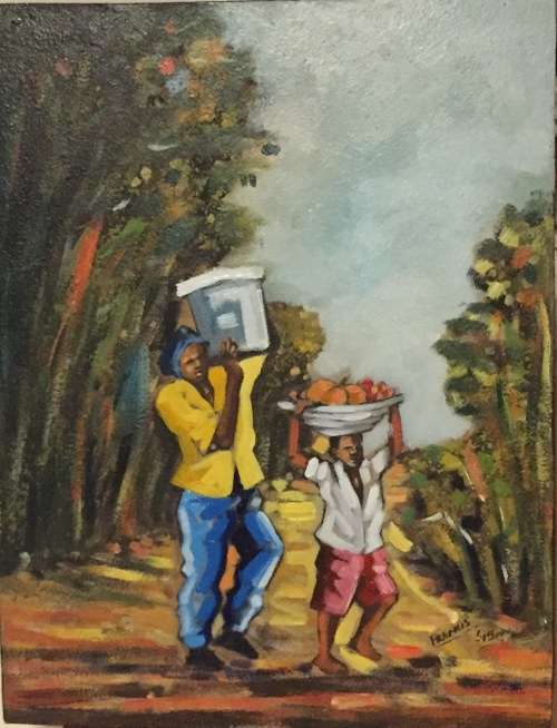 Stunning Francis Sibanda original oil painting (26 x 20 cm). No need to frame.