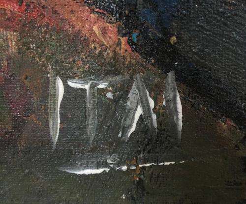 Fabulous Itai Vangani original oil painting (61 x 45 cm). Investment art.