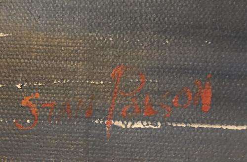 Stan Polson (SA 1971 -) original oil painting on canvas (46 x 35 cm).