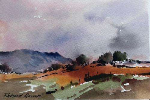 Magnificent Richard Rennie original watercolour (26 x 17cm).