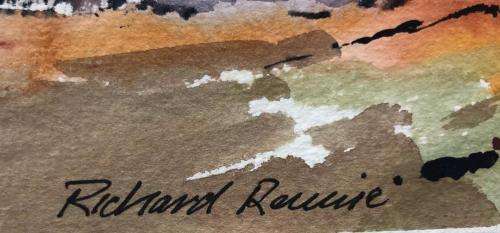 Magnificent Richard Rennie original watercolour (26 x 17cm).