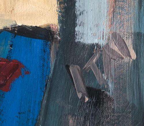 Stunning Itai Vangani original oil painting (61 x 29 cm). Investment art.