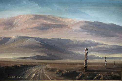 Charles Holing original oil painting on canvas (58 x 39 cm).