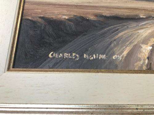 Charles Holing original oil painting on canvas (58 x 39 cm).