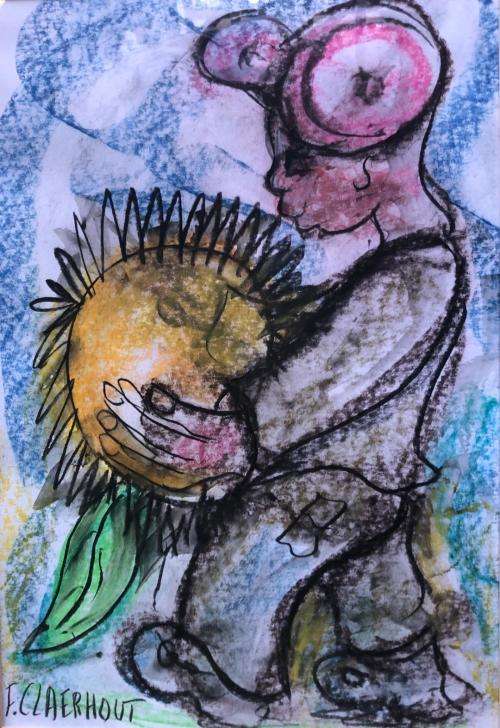 Lovely Frans Claerhout original painting (38,5 x 26cm).