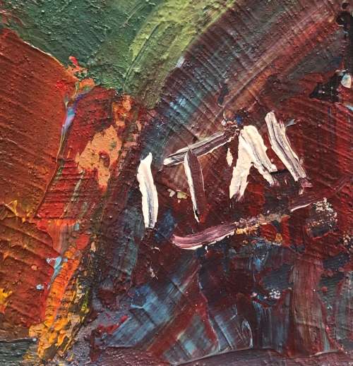 Fabulous Itai Vangani original oil painting (57 x 41 cm). Investment art.