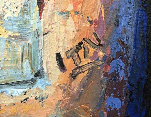 Lovely Itai Vangani original oil painting (59 x 41 cm). Investment art.