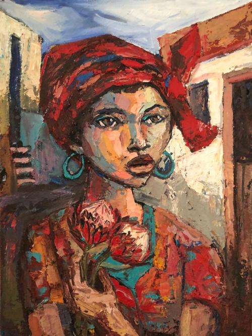 Stunning Itai Vangani original oil painting (59 x 42cm). Investment art.