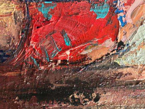 Stunning Itai Vangani original oil painting (59 x 42cm). Investment art.