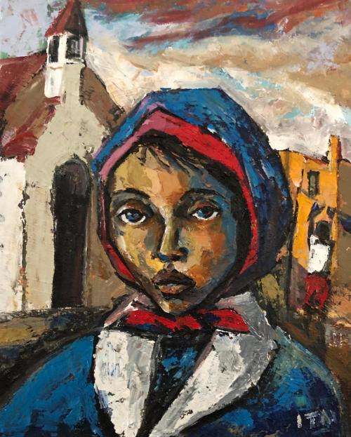 Stunning Itai Vangani original oil painting (51 x 41cm). Investment art.