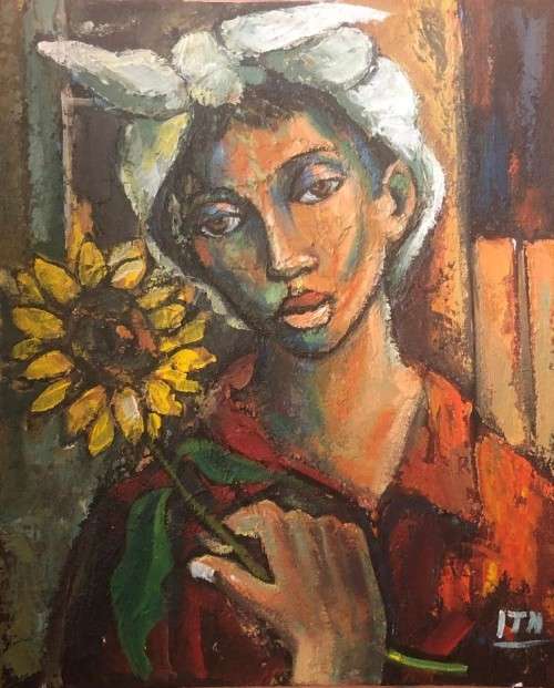 Stunning Itai Vangani original oil painting (51 x 41cm). Investment art.