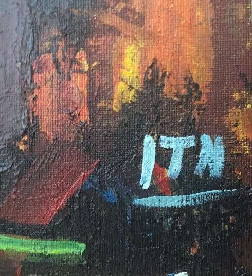 Stunning Itai Vangani original oil painting (51 x 41cm). Investment art.