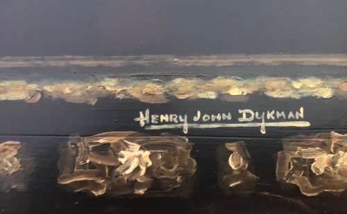 Fabulous Henry John Dykeman original acrylic and oil painting (75 x 59cm). Frame measures 97 x 82cm.