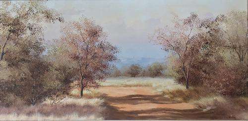 Fabulous Thomas Hacking original oil painting (60 x 30 cm). Low start.