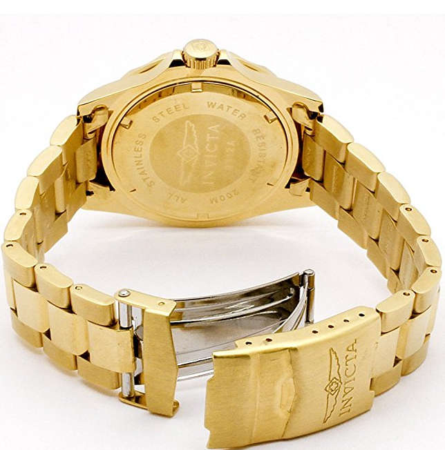 Invicta Men's  Pro Diver Gold-Tone Stainless Steel Watch with Link Bracelet