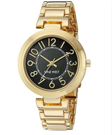 Nine West Women's  Gold-Tone Bracelet Watch