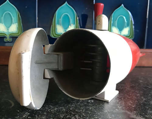 Rocket Shaped! Vintage 1940's - 1950's USA Dazey Triple Ice Crusher