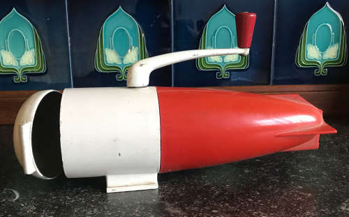 Rocket Shaped! Vintage 1940's - 1950's USA Dazey Triple Ice Crusher