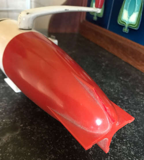 Rocket Shaped! Vintage 1940's - 1950's USA Dazey Triple Ice Crusher