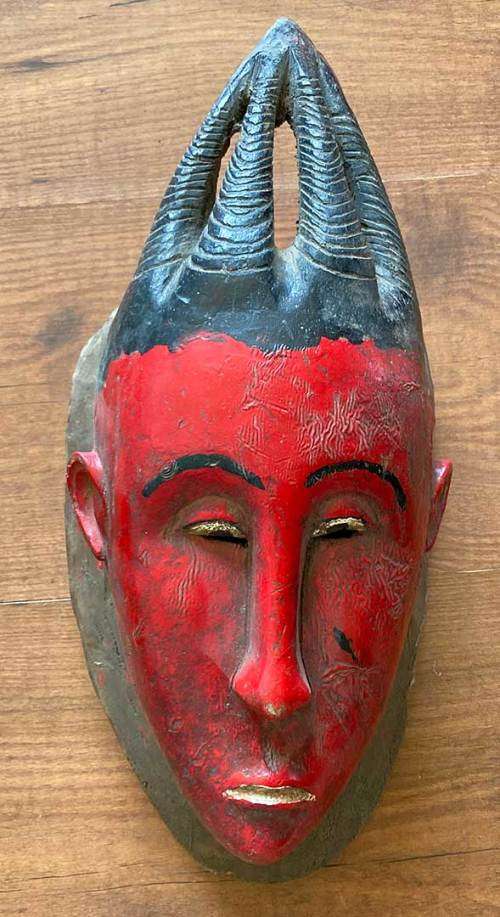 3 West African Hand Carved masks