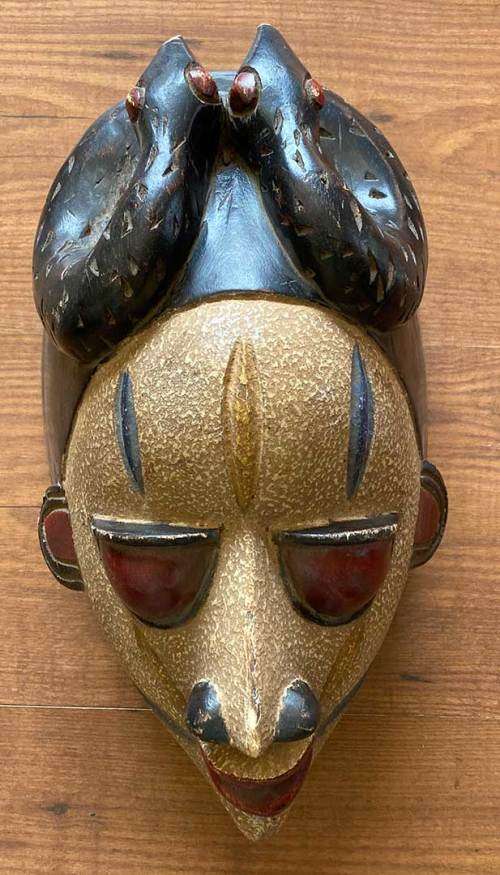 3 West African Hand Carved masks