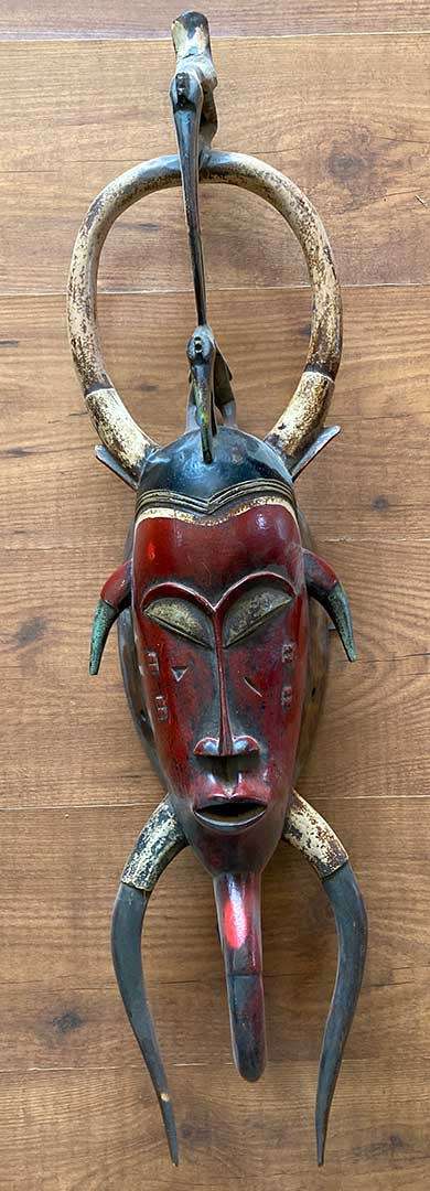 3 West African Hand Carved masks