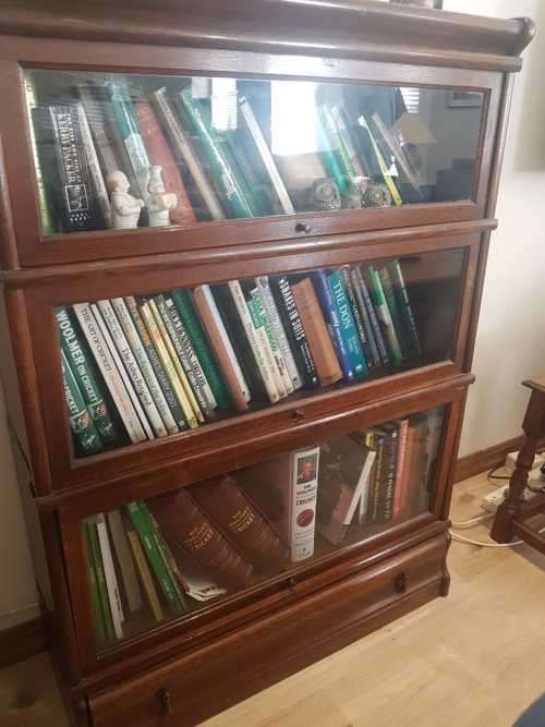 Unusual Arts and Crafts Glass Display Cabinet Chest. Perfect for a shop display Unit!