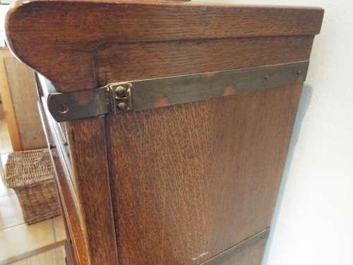 Unusual Arts and Crafts Glass Display Cabinet Chest. Perfect for a shop display Unit!