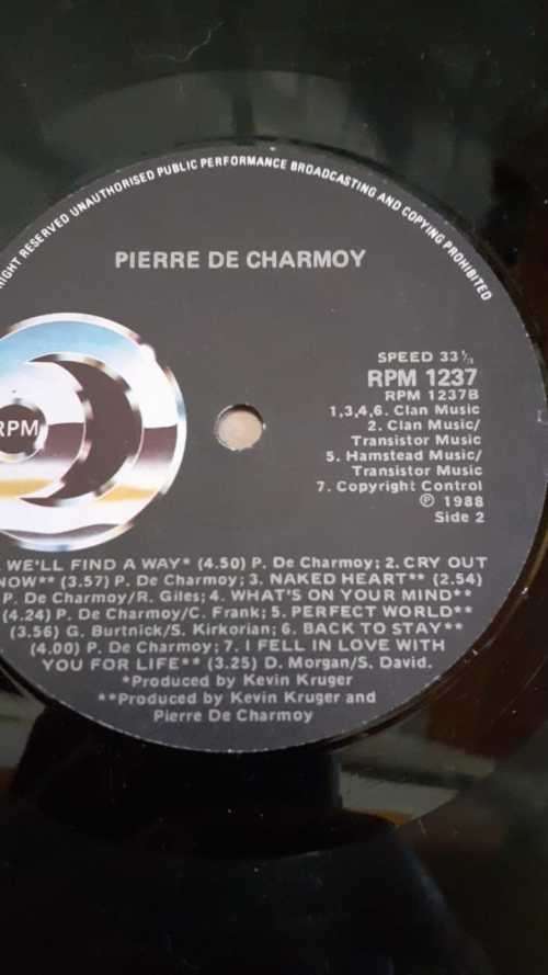 Pierre de Charmoy RPM 1237 - Vinyl LP Record - opened