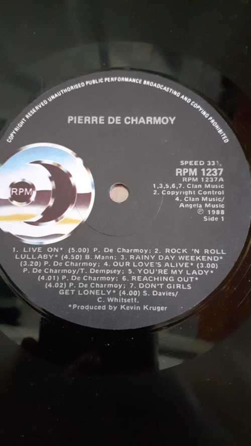 Pierre de Charmoy RPM 1237 - Vinyl LP Record - opened