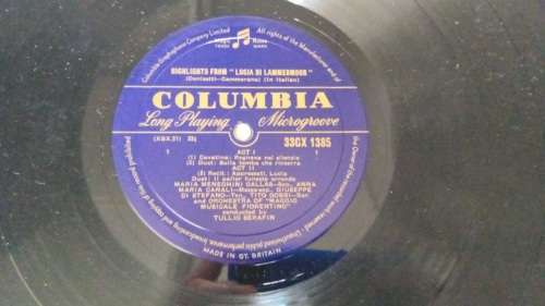 Maria Callas  Callas Sings Lucia Vinyl LP