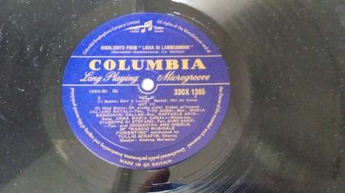 Maria Callas  Callas Sings Lucia Vinyl LP