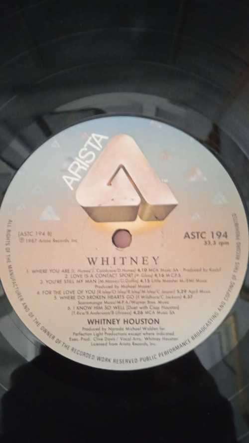 Whitney Houston - Whitney Vinyl LP