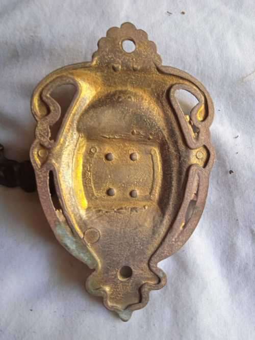 Pair Of Gorgeous Art Nouveau Brass Candlesticks For Piano