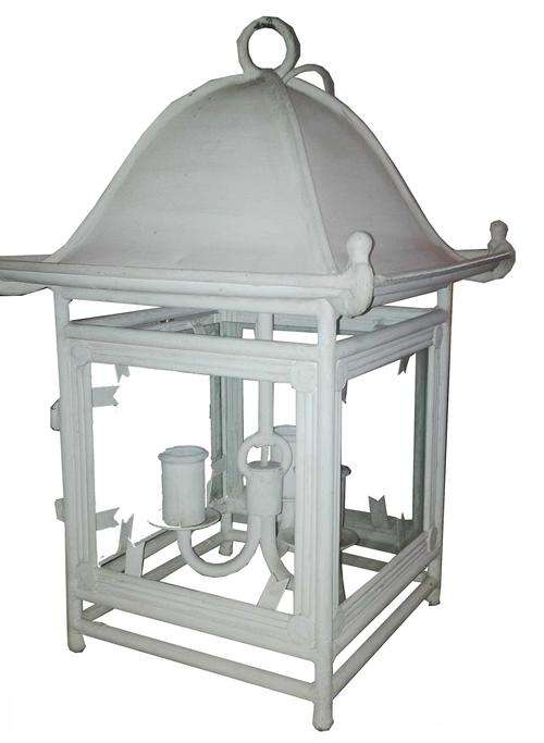 3 Branch White Beach Style Chandelier