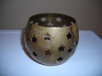 Brass Tea Light Holder - Morroccan style
