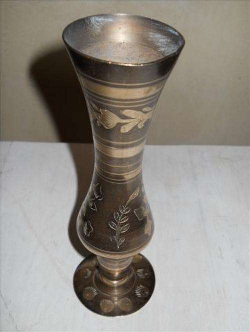 Indian Vase with Decorative detail on the side