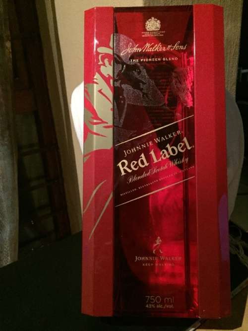 Limited edition Johnny Walker RED Bottle Display Case
