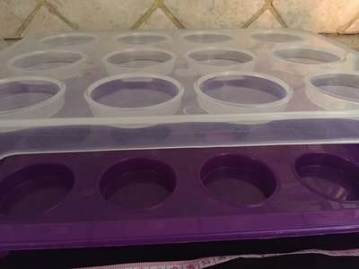 Cupcake Carrier Tupperware original - Never used