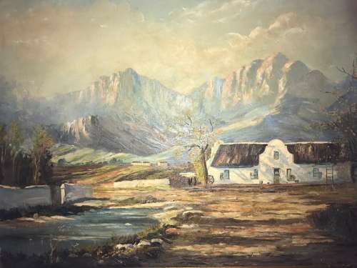 Vincent Oliver Painting - Oil on Board