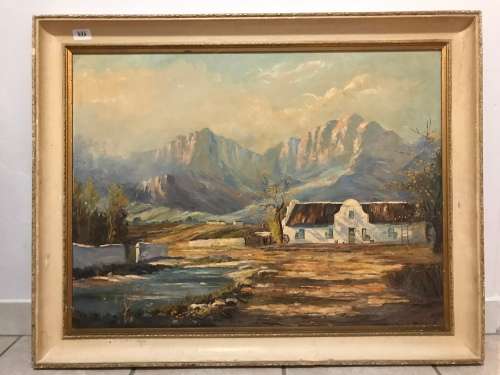 Vincent Oliver Painting - Oil on Board