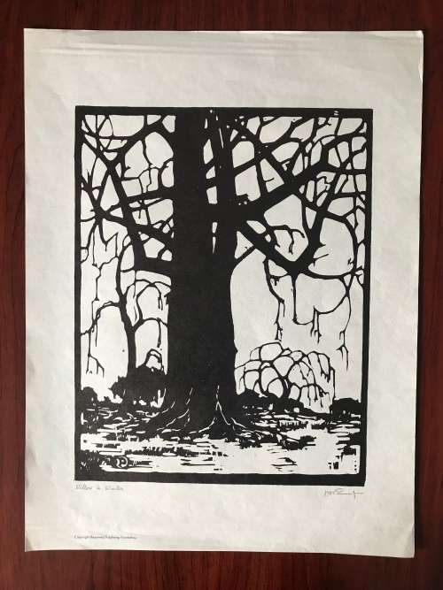 Pierneef - Photolithograph- `Willow in Winter`