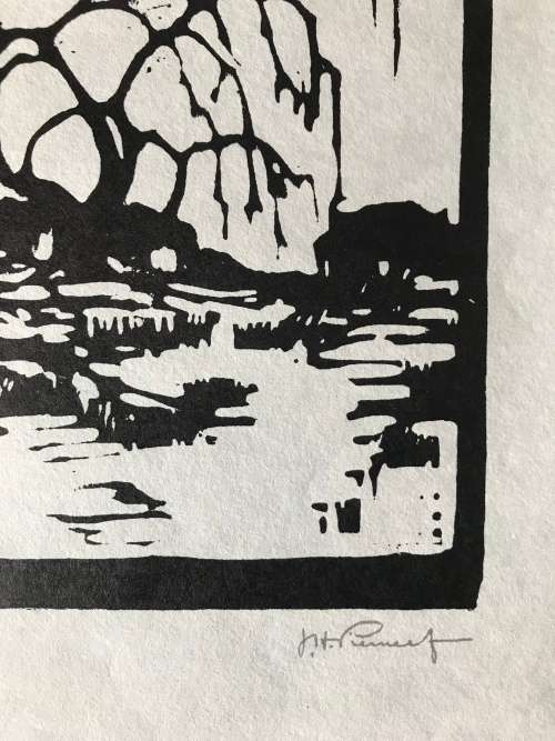 Pierneef - Photolithograph- `Willow in Winter`