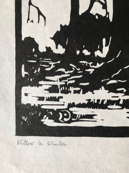 Pierneef - Photolithograph- `Willow in Winter`
