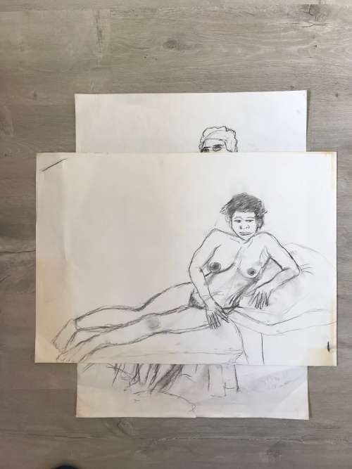 Studies of the Female Nude - by unknown artist